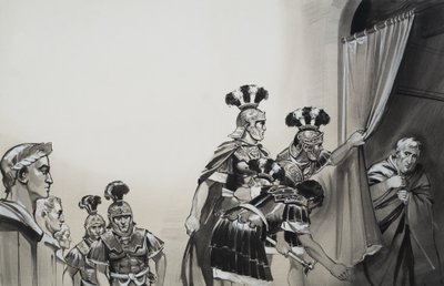 Claudius (10BC-54AD) (gouache sur papier) - Angus McBride