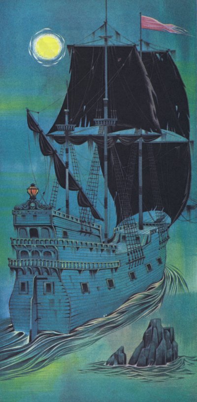 Vaisseau fantôme (lithographie couleur) - Angus McBride