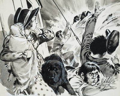 Bateau à vapeur du Mississippi (gouache sur papier) - Angus McBride