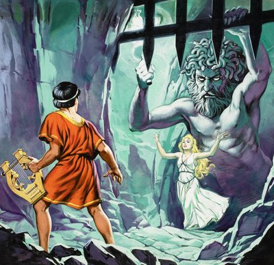 Orphée et Eurydice (gouache sur papier) - Angus McBride
