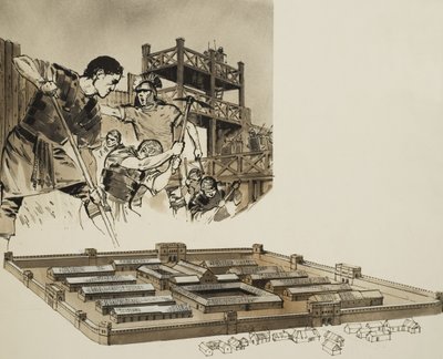 Camp romain (gouache sur papier) - Angus McBride