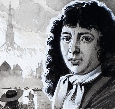 Samuel Pepys et le grand incendie de Londres - Angus McBride