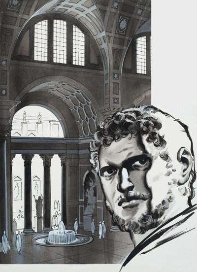 Les thermes de Caracalla (gouache sur papier) - Angus McBride