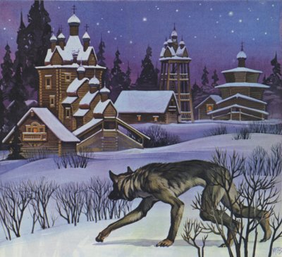 Loups-garous (lithographie couleur) - Angus McBride