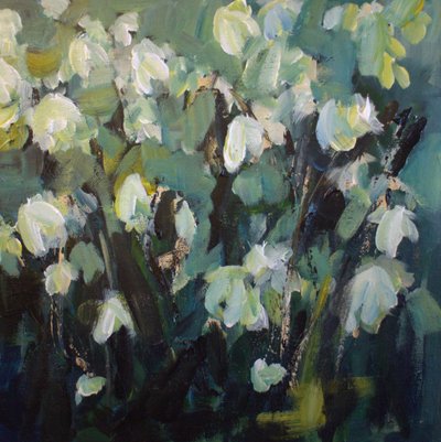 Fleurs blanches impressionnistes - Anna-Karin Bergius