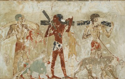 Copie de peinture murale, tombe privée 100 de Rekhmire, Thèbes, 20e siècle - Anna