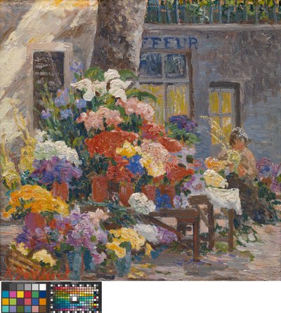Flower Market at Menton (Côte d’Azur) - Anna de Weert