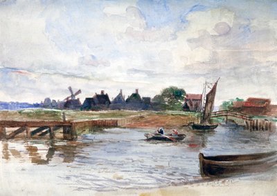 Scène de rivière - Anna Lea Merritt