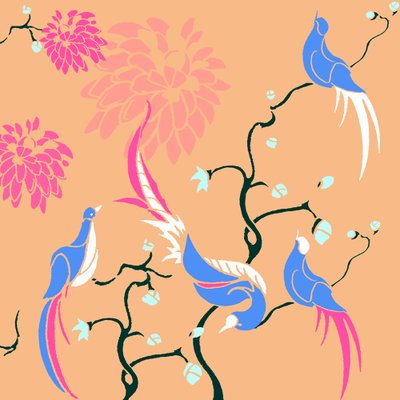 Oiseaux en fleurs - Anna Platts