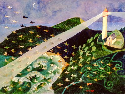 Trouver le chemin, 2004 (acrylique) - Anna Pugh