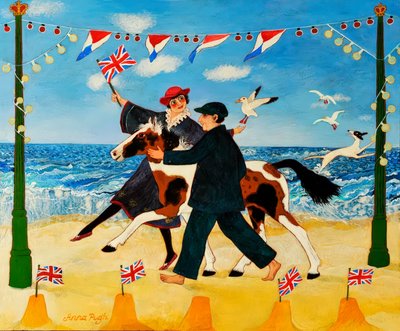 Jubilé au bord de la mer, 2011 (acrylique) - Anna Pugh