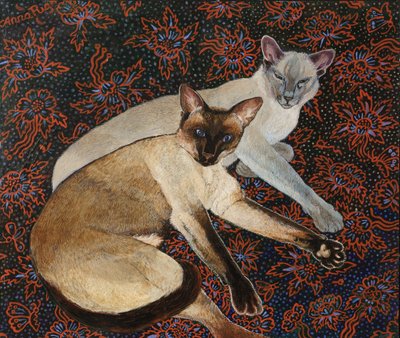 Commission Merlin et Meilo, 2018 (acrylique) - Anna Pugh