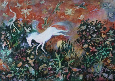 Saut de lune, 2018 (acrylique) - Anna Pugh