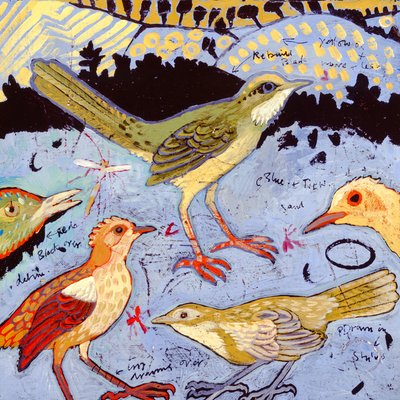 Petits oiseaux, 2006 (acrylique) - Anna Pugh