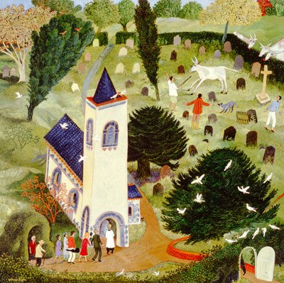 Bovins errants, 2007 (acrylique) - Anna Pugh