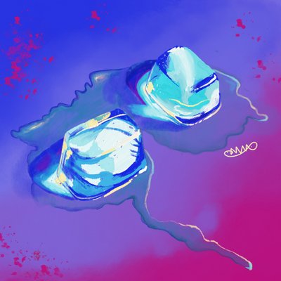 Bleu glacé fondu - Anna Viklund