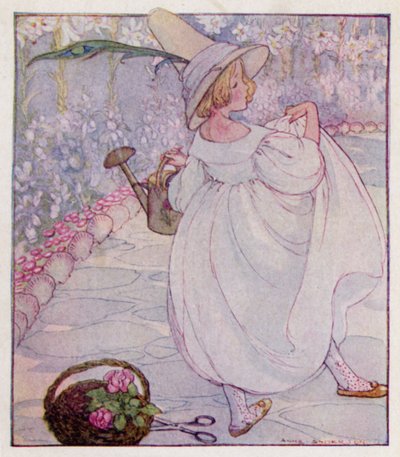 Comptine : Mary, Mary, quite contrary, How does your garden grow? With silver bells and cockle shells, And pretty maids all of a row - Anne (after) Anderson