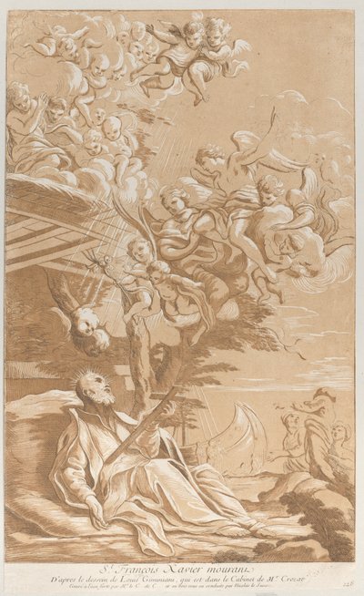 Mort de Saint François Xavier, vers 1729 - Anne Claude Philippe de Caylus