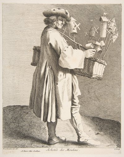Marchand de toupies, 1742 - Anne Claude Philippe de Caylus