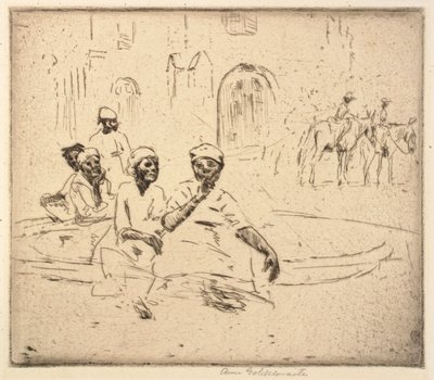 Femme noire à la fontaine - Anne Goldthwaite