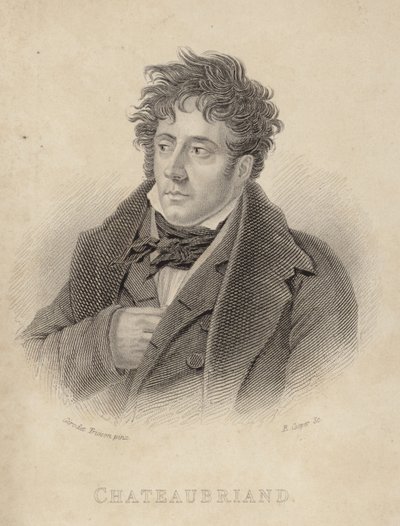 Portrait du vicomte de Chateaubriand - Anne Louis Girodet de Roucy Trioson