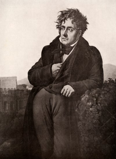François-René, vicomte de Chateaubriand, écrivain et diplomate français, début du 19ème siècle - Anne Louis Girodet de Roussy Trioson