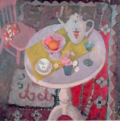 Table ronde avec théière chinoise - Anne Redpath