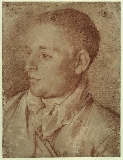 Carracci - Portrait de Baldassare Aloisi, dit Galanino, 1589-1590 - Annibale Carracci
