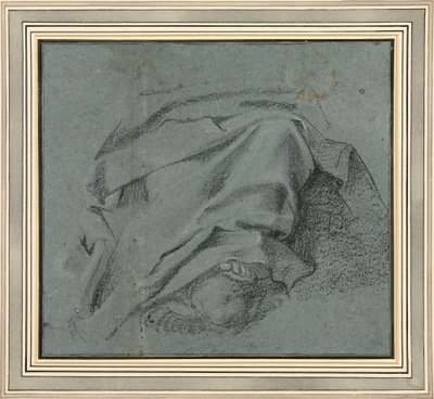 Carracci - Étude pour le drapé des jambes de la Vierge pour le retable de l