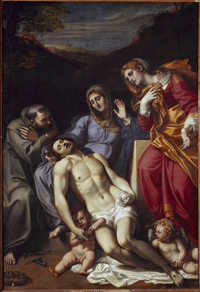 Pietà avec Sainte Marie-Madeleine et Saint François - Annibale Carracci