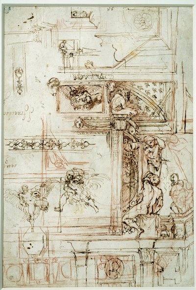Projet pour la galerie Farnèse Dessin d