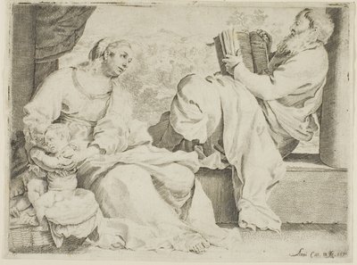 La Sainte Famille avec Saint Jean-Baptiste - Annibale Carracci