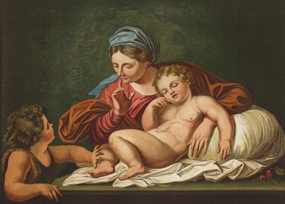 La Vierge, le Sauveur enfant et Saint Jean - Annibale after Carracci