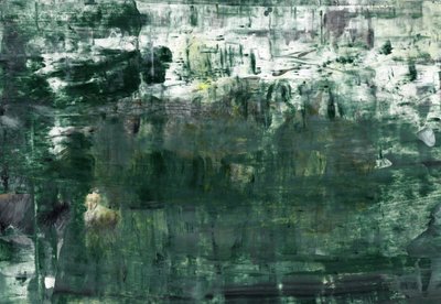 Couches abstraites vert foncé - Annick