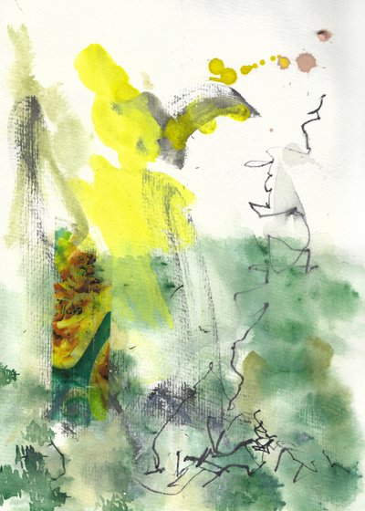 Jardin abstrait serein - Annick
