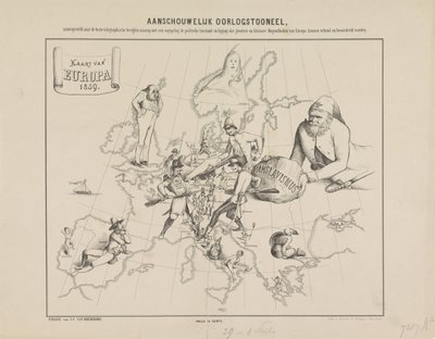 Aanschouwelijk Oorlogstooneel / Carte de l