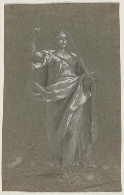Figure allégorique (recto et verso) - Anonymous
