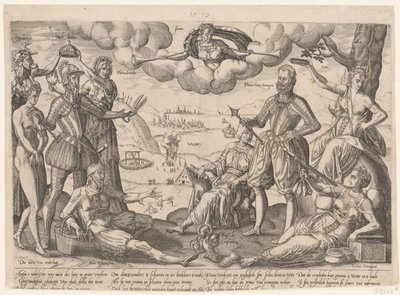 Gravure allégorique du duc d