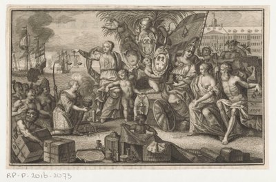Allégorie de la Compagnie des Indes orientales - Anonymous
