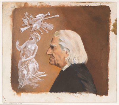 Conception de couverture pour : Jean Rousselot, Franz Liszt. La vie d