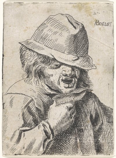 Paysans avec une coupe à boire à la main - Anonymous