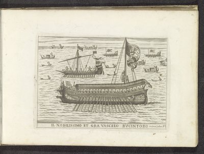 Bucintoro et autres navires à Venise - Anonymous
