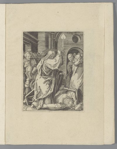 Christ chasse les changeurs du temple (La petite Passion) - Anonymous