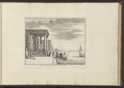 Dames nobles attendant une gondole à Venise - Anonymous