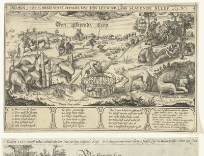 Le lion endormi, 1567 - Anonymous