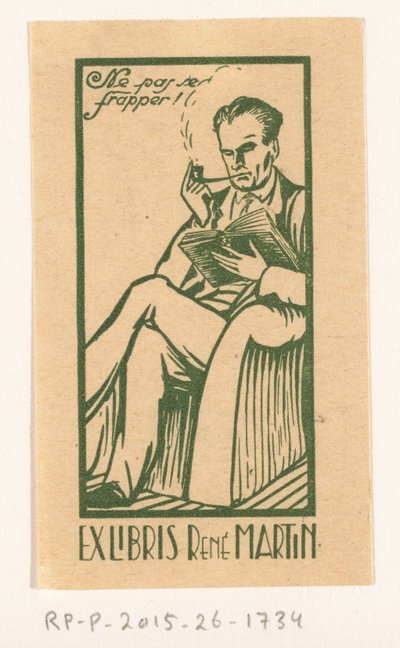 Ex libris de René Martin - Anonymous