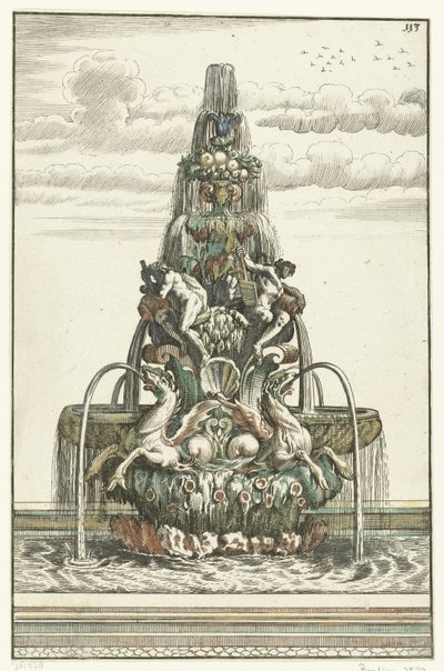 Fontaine en forme de pyramide - Anonymous