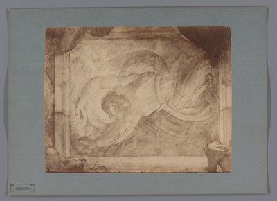 Reproduction photographique de la fresque La séparation de la lumière et des ténèbres par Michel-Ange dans la chapelle Sixtine - Anonymous