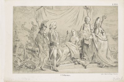 Naissance du prince Willem Frederik George, futur roi Guillaume II, 1792 - Anonymous