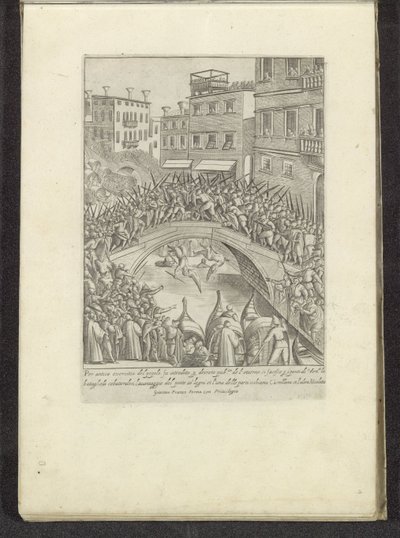 Combat pour un pont à Venise - Anonymous